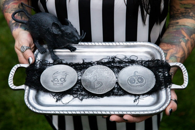 Spooky Handmade Pewter Trinket Dish