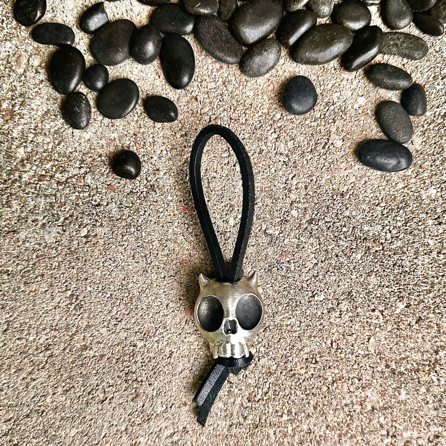 Little Devil Pewter Lanyard Bead