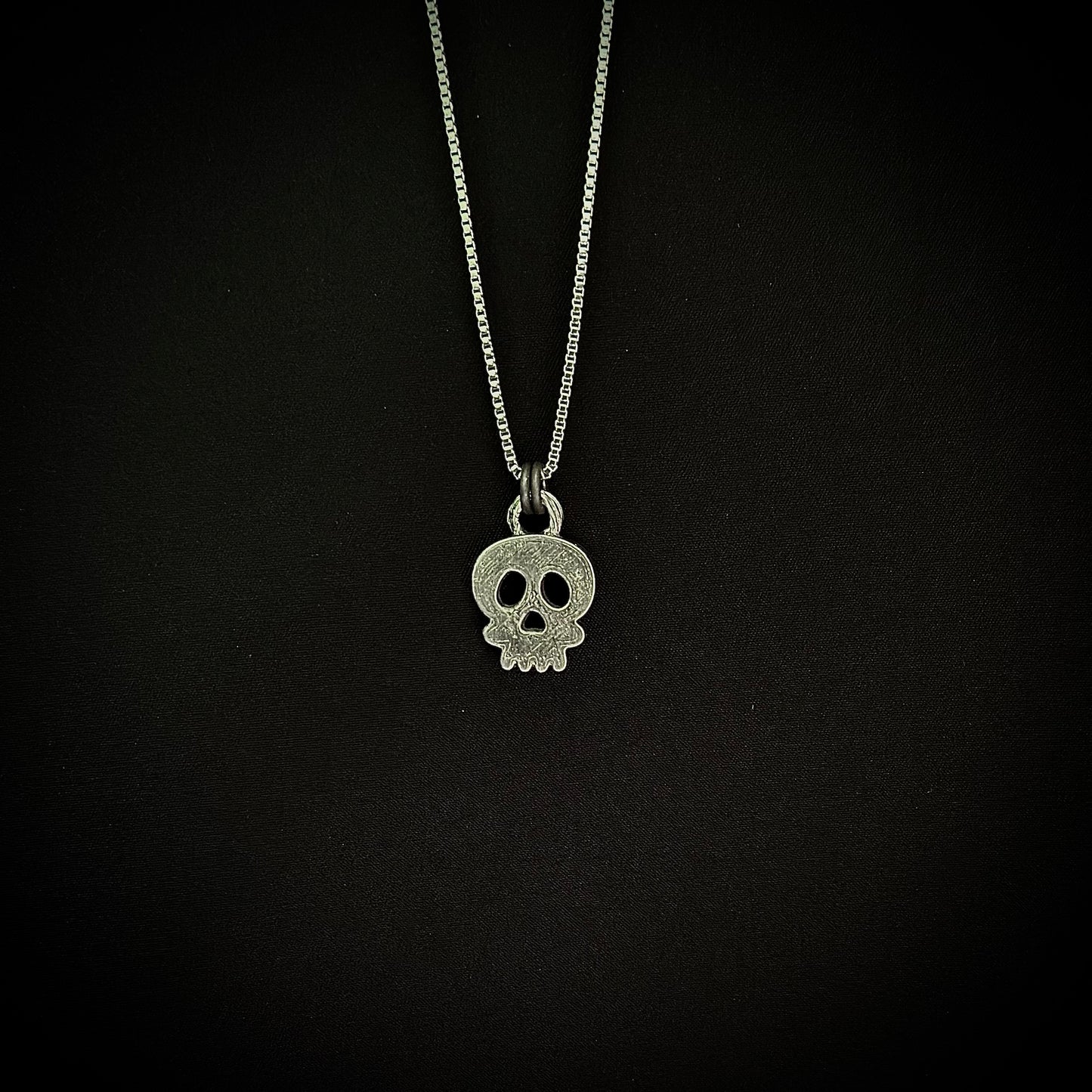 Cast Pewter Skull Pendant