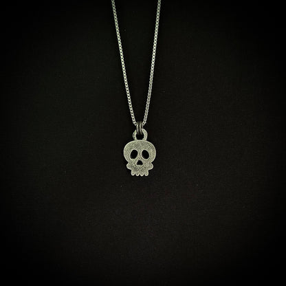 Cast Pewter Skull Pendant