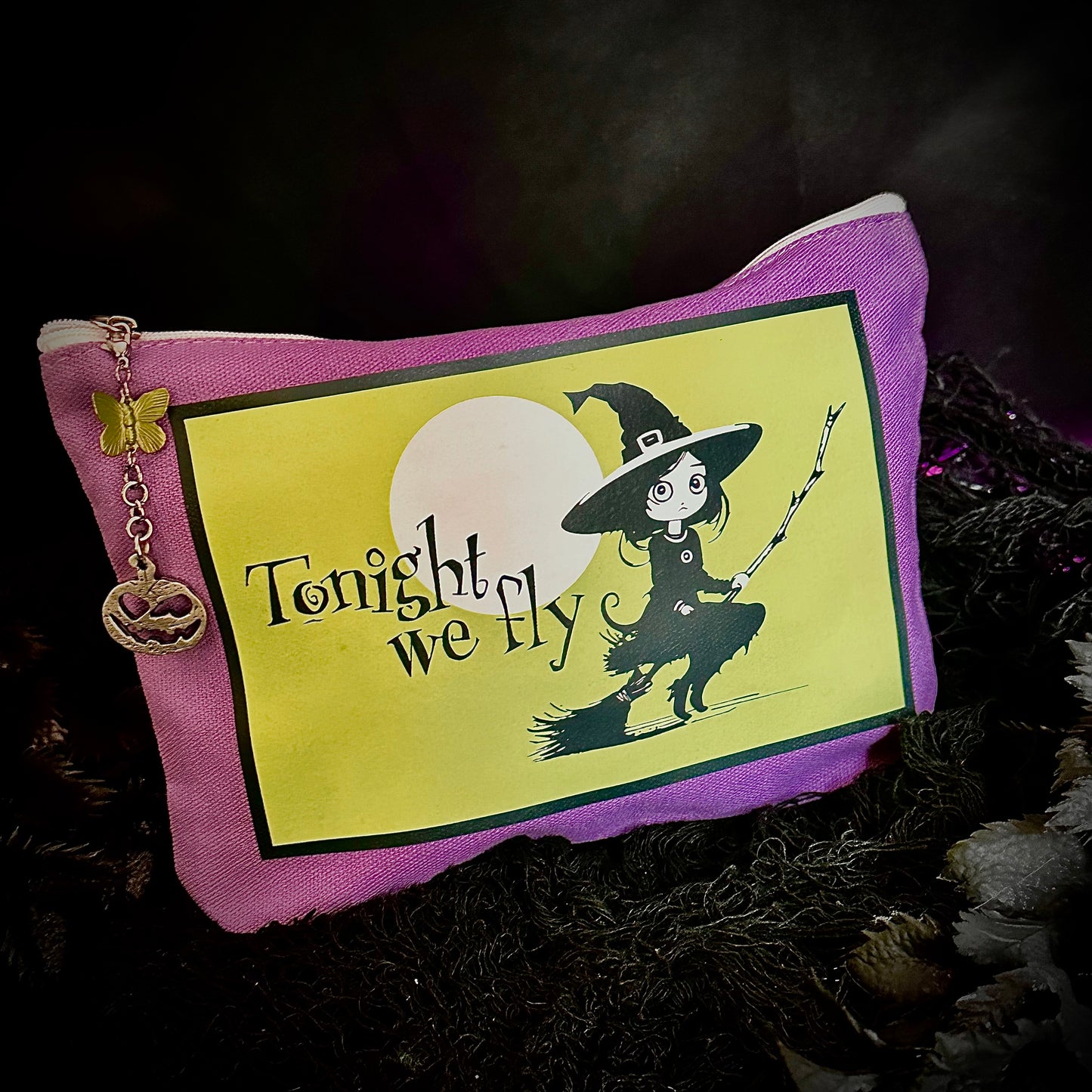 Midnight Mischief Witchy Zipper Bag