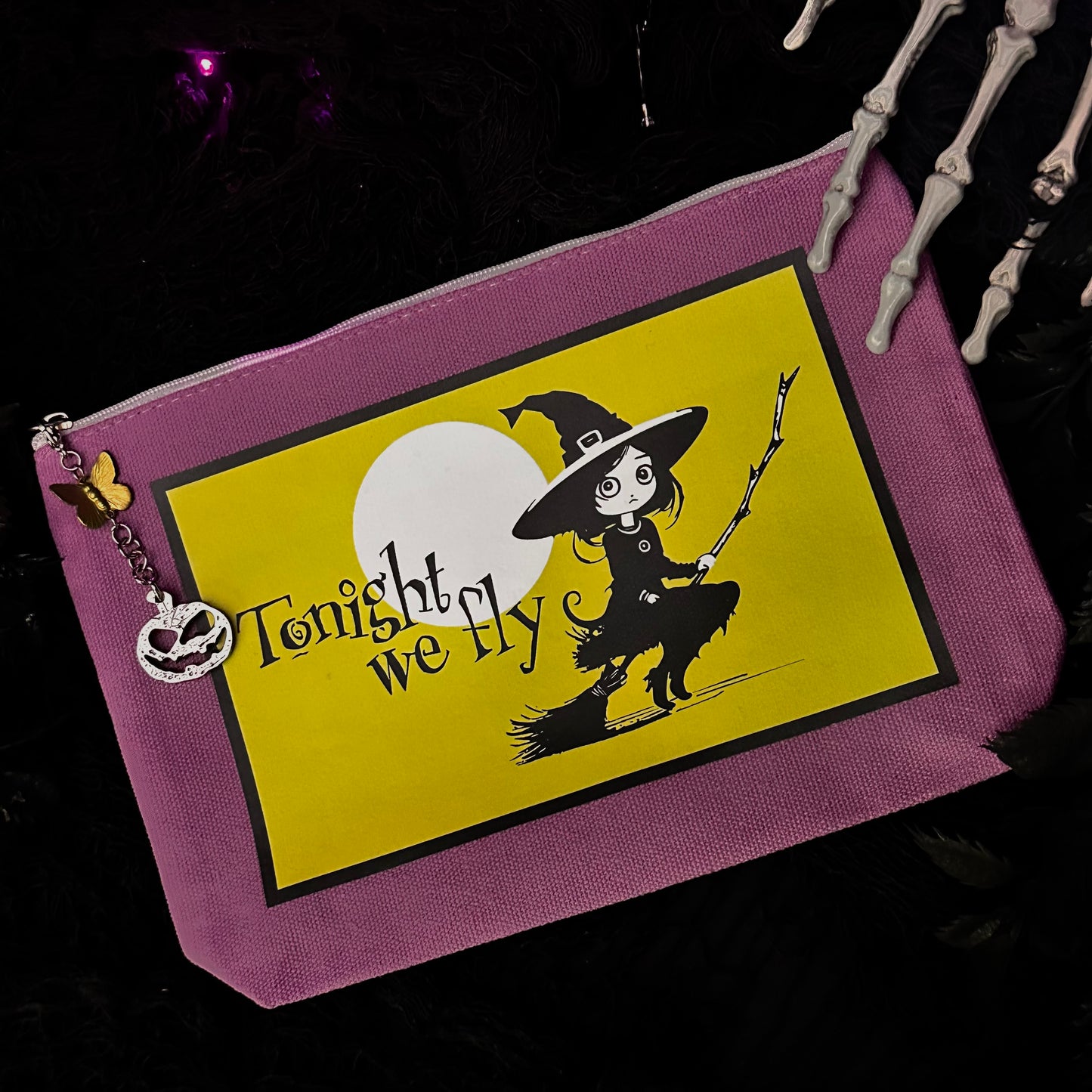 Midnight Mischief Witchy Zipper Bag